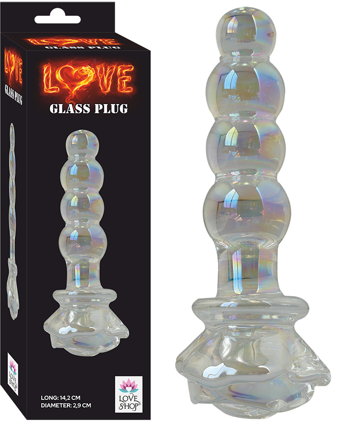 LOVE GLASS PLUG - LS-HJMG-B MULTİCOLORED
