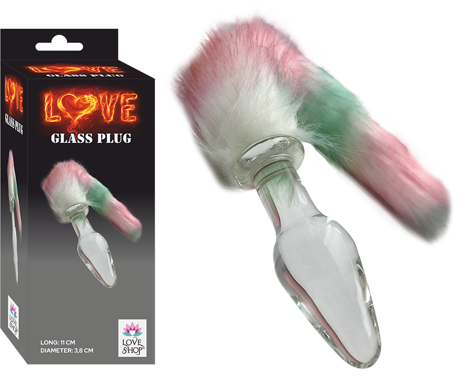 LOVE GLASS PLUG - LS-1169 TRANSPARENT