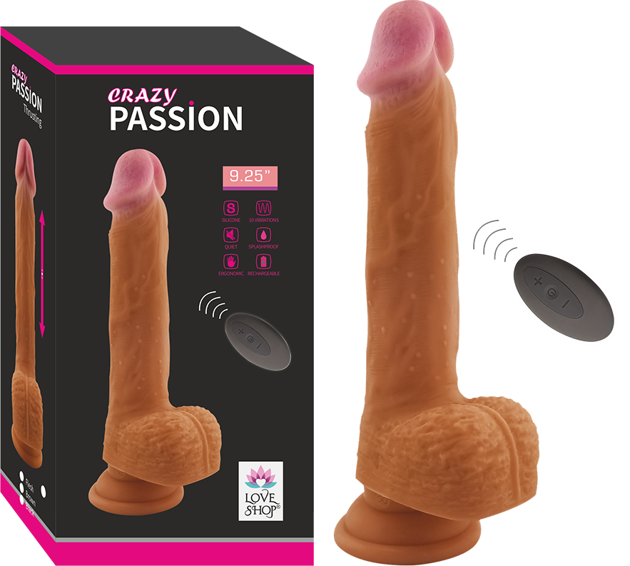 CRAYZ YUKARI AŞAĞI ROTASYONLU SİLİKON VİBRATOR - LS-43003T